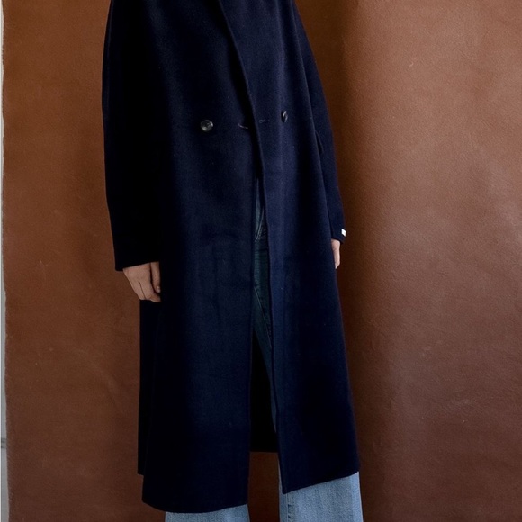 NWT Current Air Navy Wool Coat - Picture 6 of 12